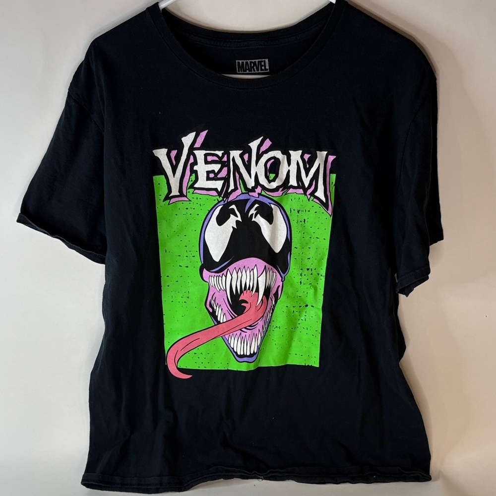 Marvel Venom Tee with Green and Pink Design